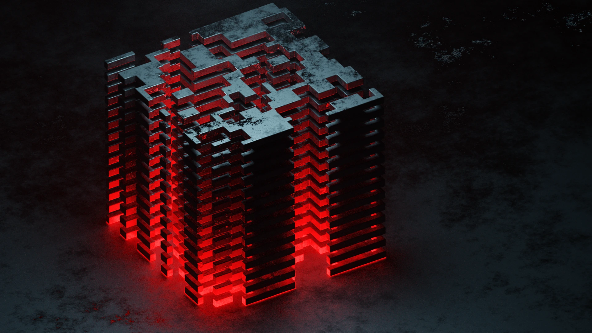Cube study render