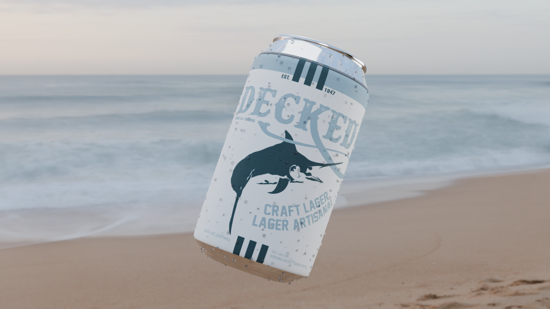 Fish label illustration