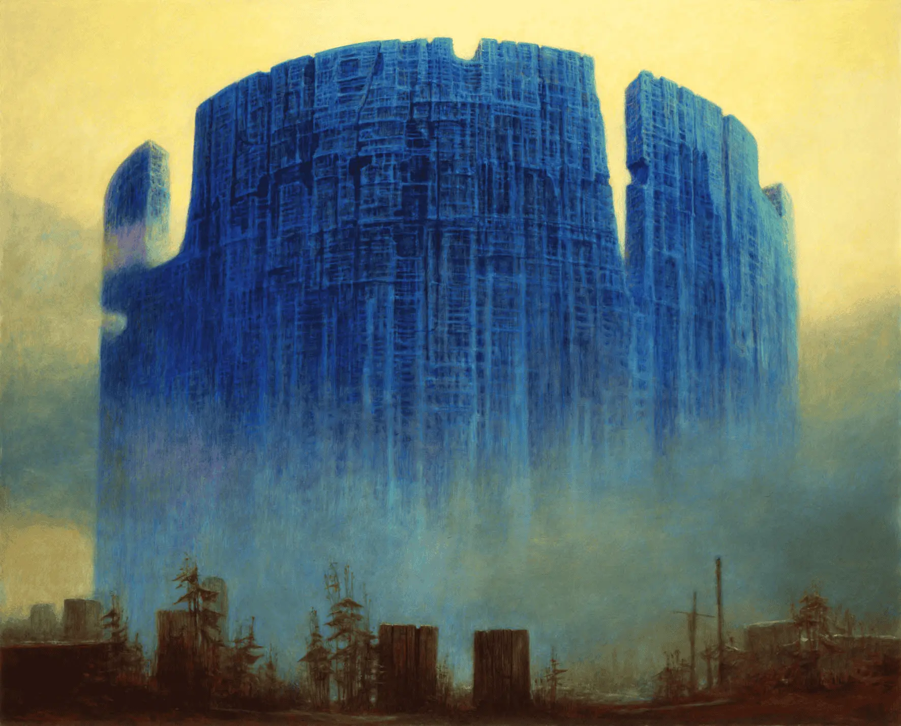 Beksiński reference painting