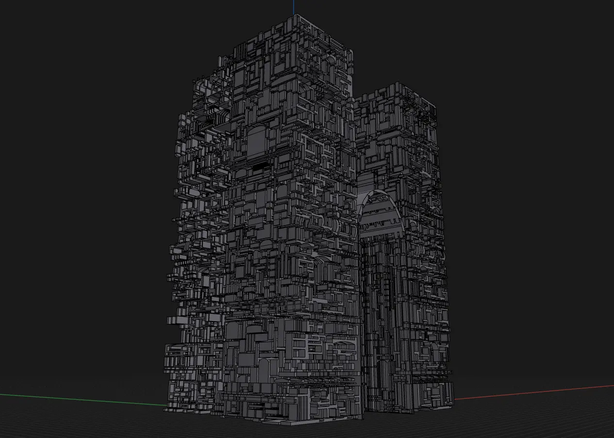 Shapr3D blockout, view one