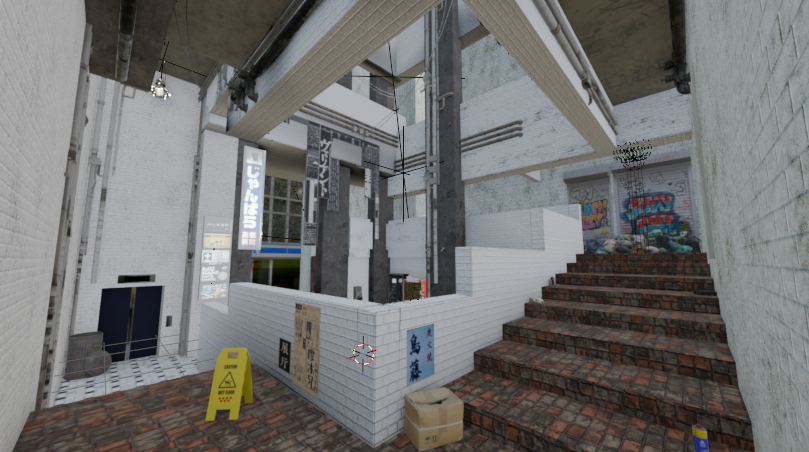 Staircase room — Lighting and Props