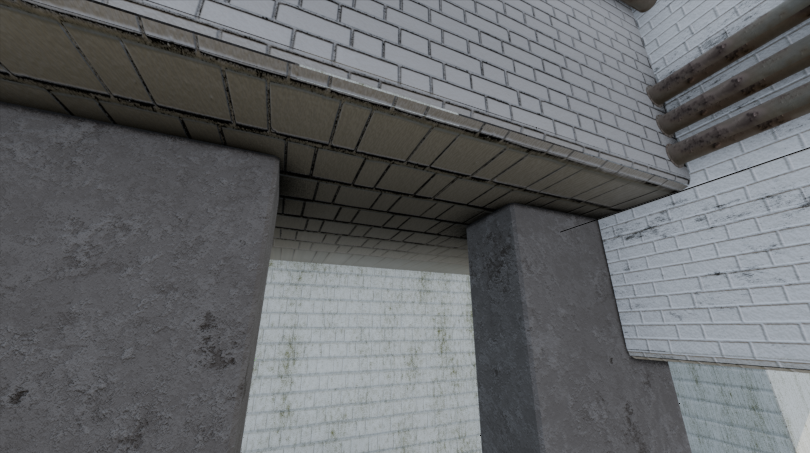 Ambient occlusion map for the staircase room
