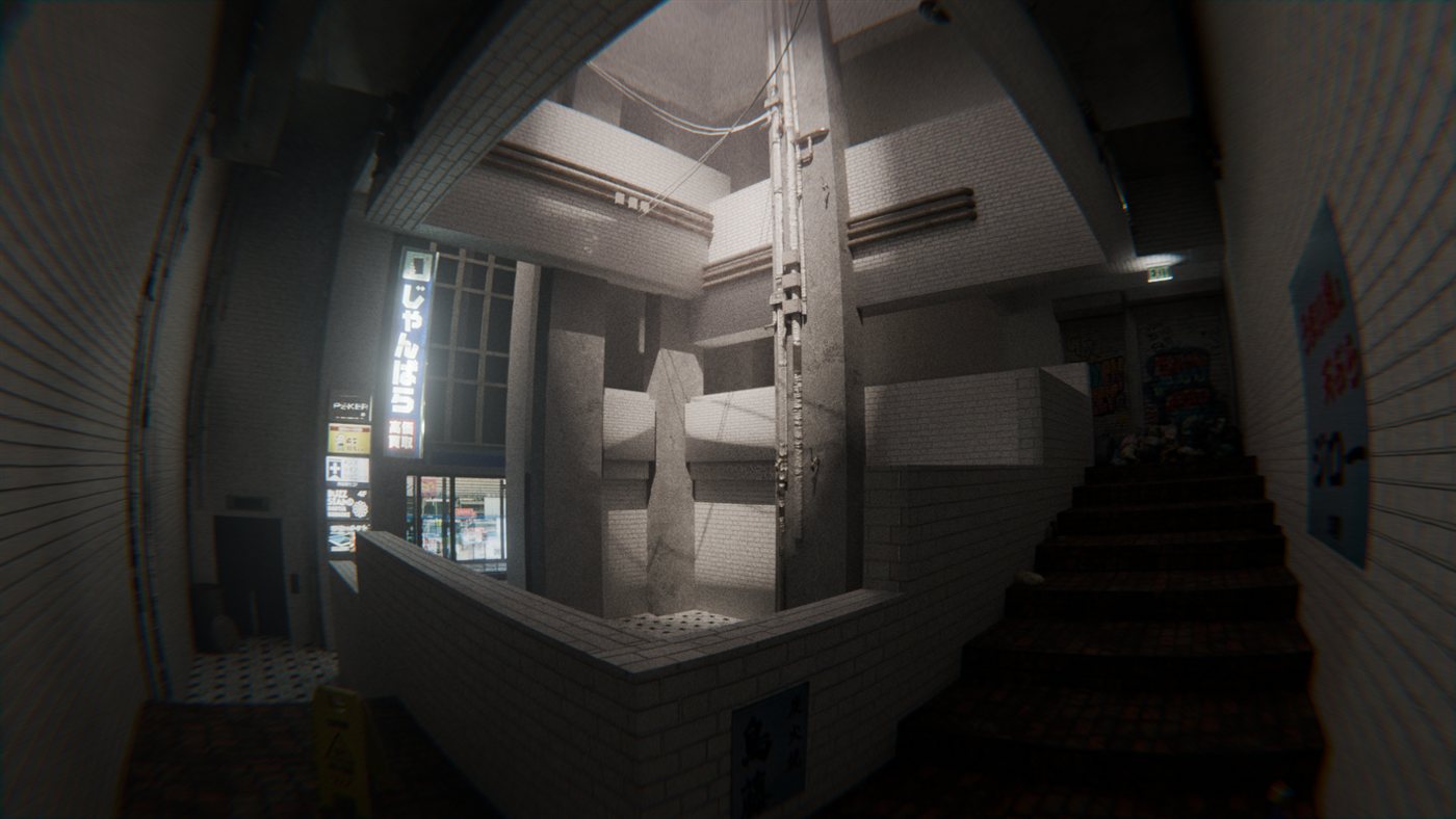 Staircase room — mid iteration