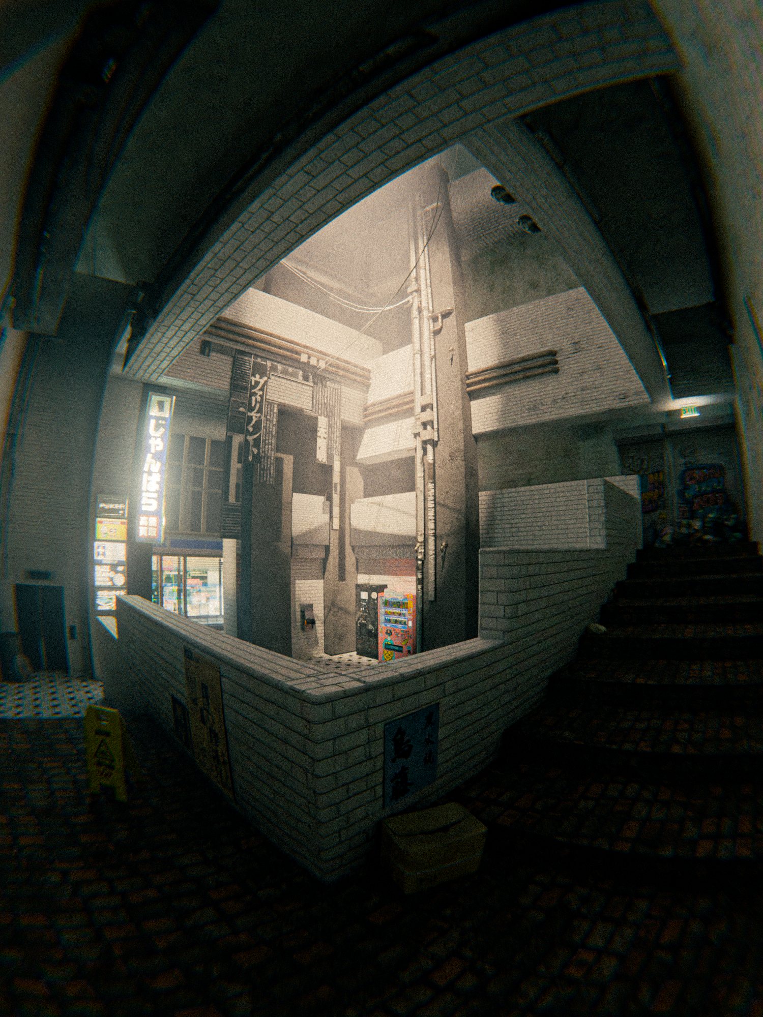 Staircase room — portrait render
