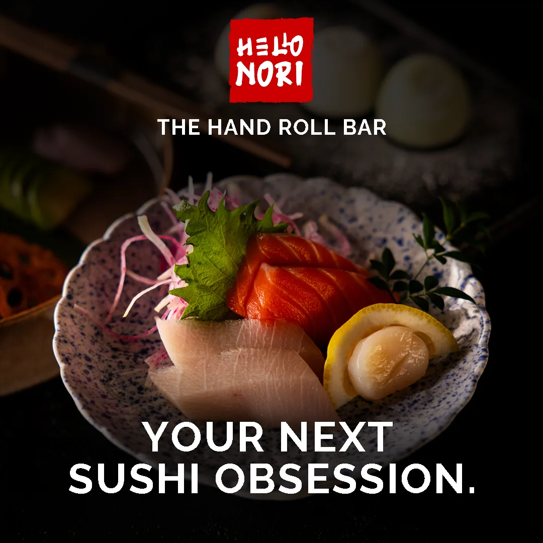 Instagram ad — Your next sushi obsession, over a sashimi plate