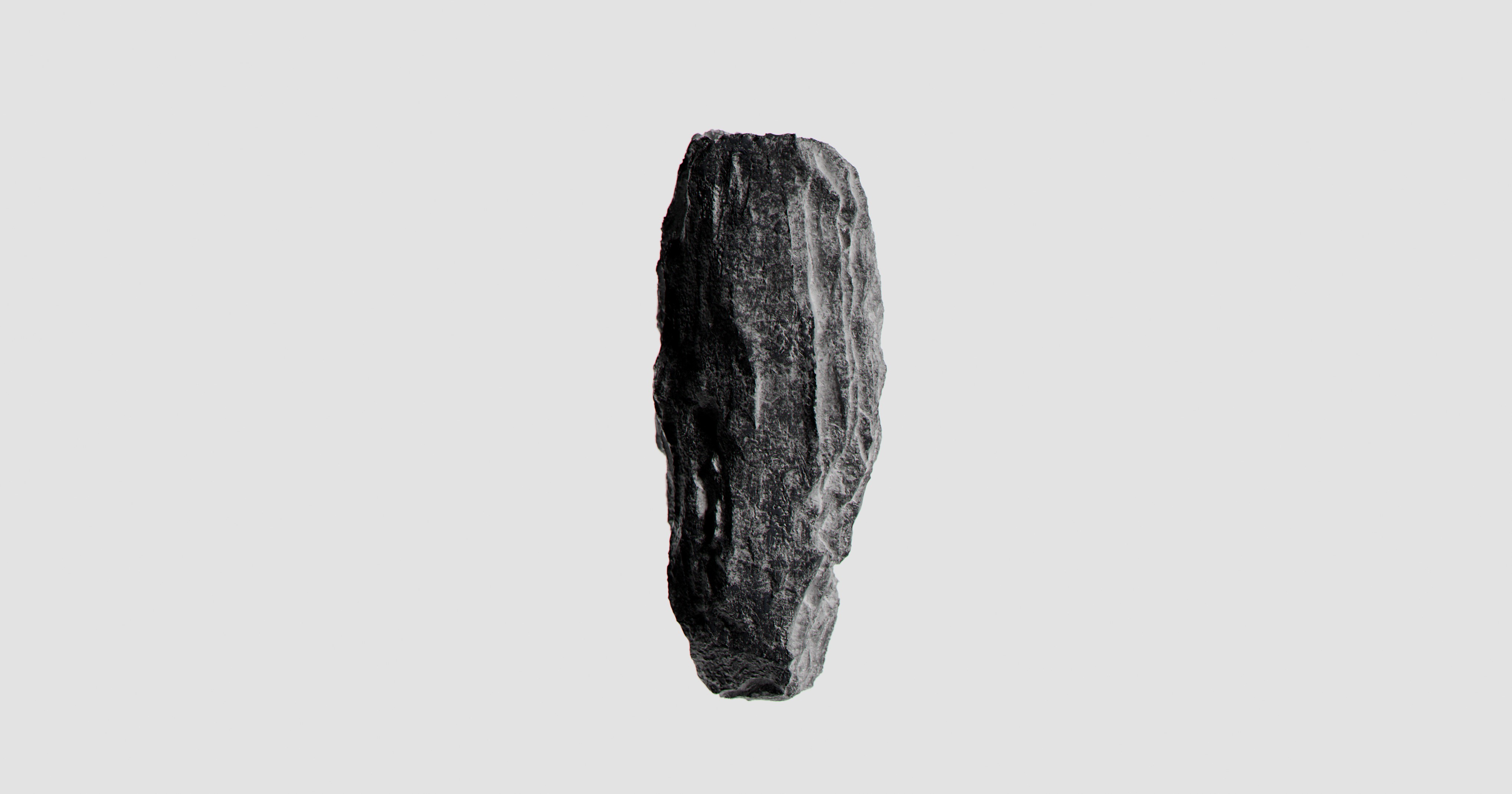 Fragments — wide render of the second rock